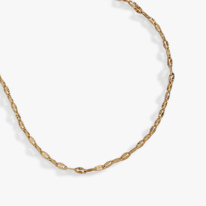 Multi Faceted Necklace in gold-tone with oval links by ALEX AND ANI on Tampa Home & Garden Store