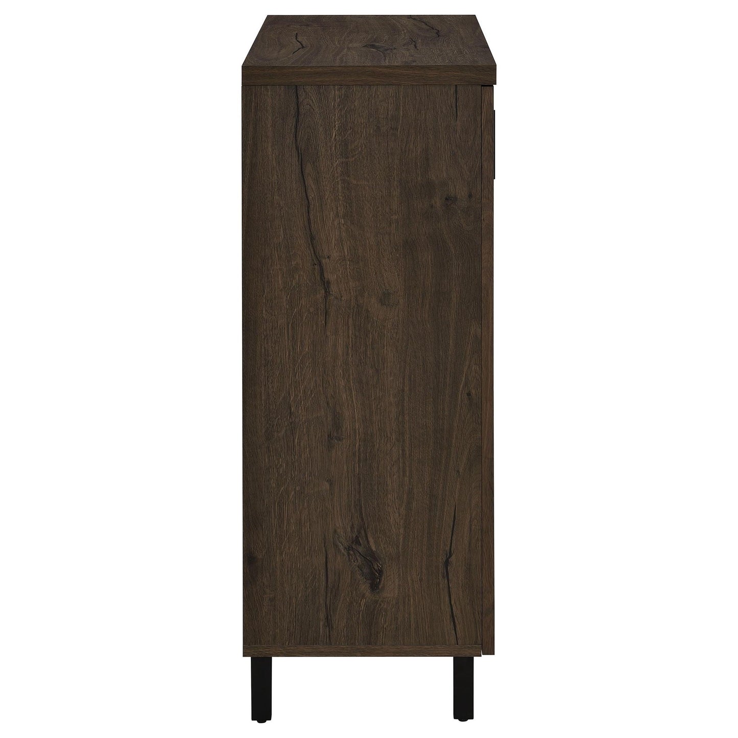 Clackamas 2-Door Storage Cabinet in wood finish with adjustable shelves HouseOfZazla on Tampa Home & Garden Store