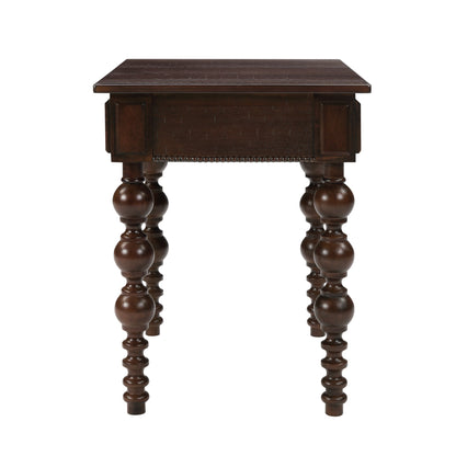 End Table with drawer in espresso solid wood by HouseOfZazla on Tampa Home & Garden Store