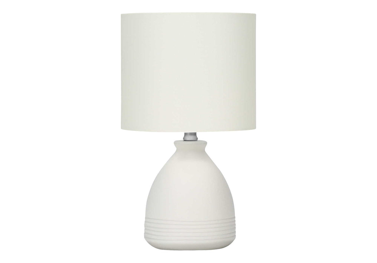 Table lamp cream shade modern design with ceramic base by HouseOfZazla on Tampa Home & Garden Store
