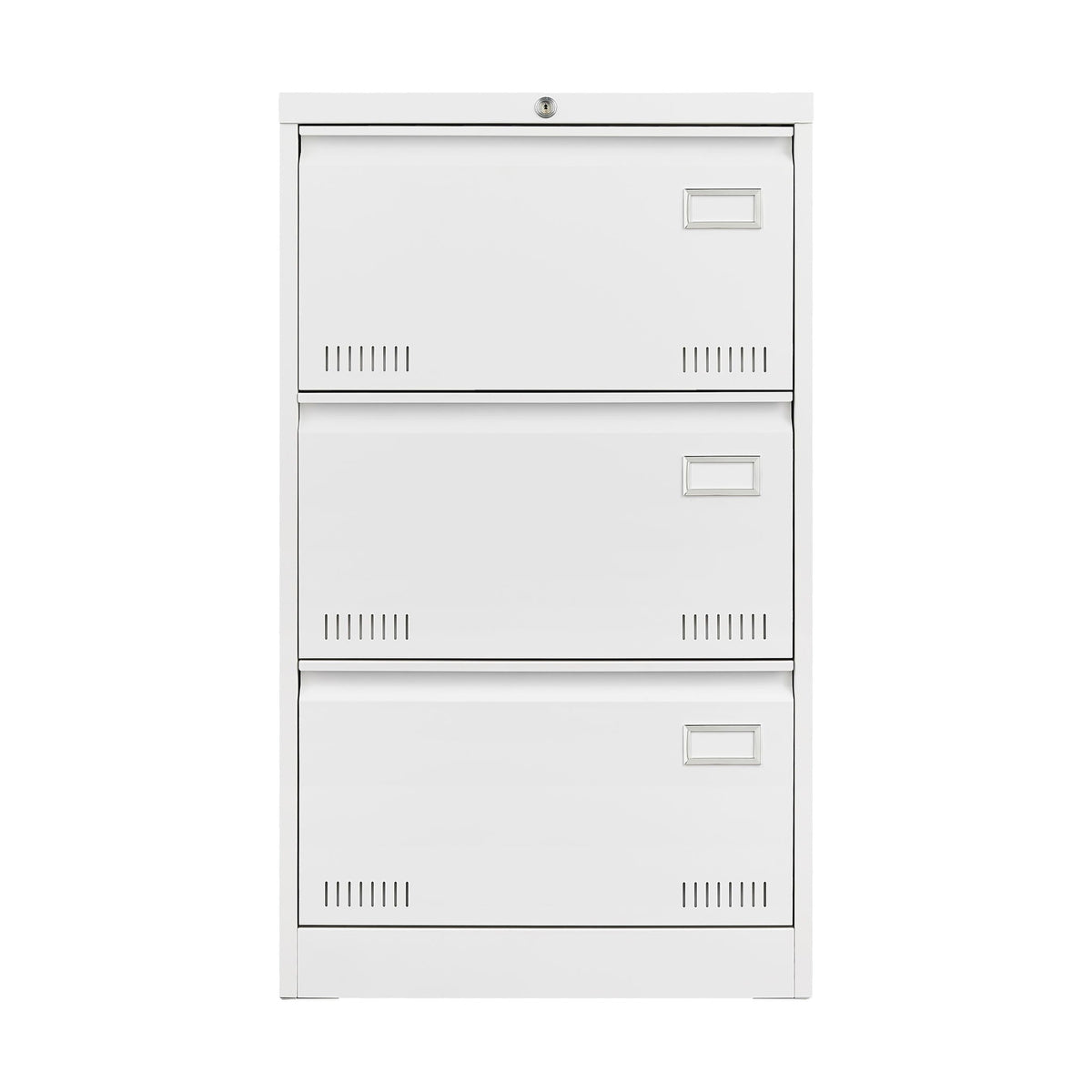 Locking metal filing cabinet 3-drawer white HouseOfZazla on Tampa Home & Garden Store