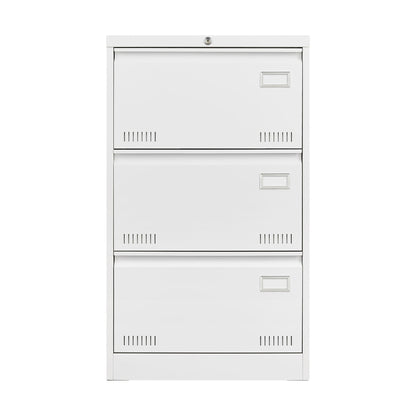 Locking metal filing cabinet 3-drawer white HouseOfZazla on Tampa Home & Garden Store