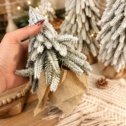 Sapins de Noël enneigés NOUVEAU