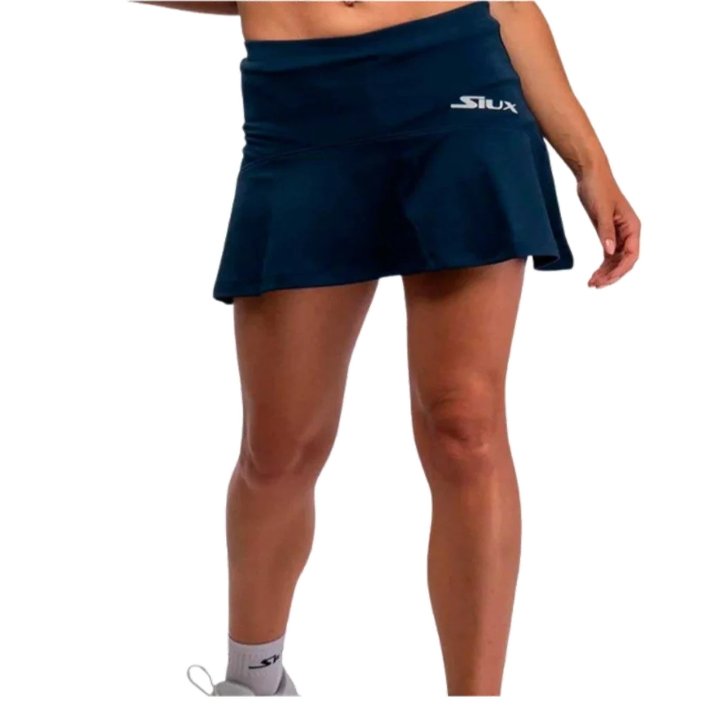 Club 25 Skirt, navy blue women's skirt by Siux USA with visible logo on Tampa Home & Garden Store