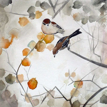 Lámina artística de otoño – Arte de pared estacional de archivo