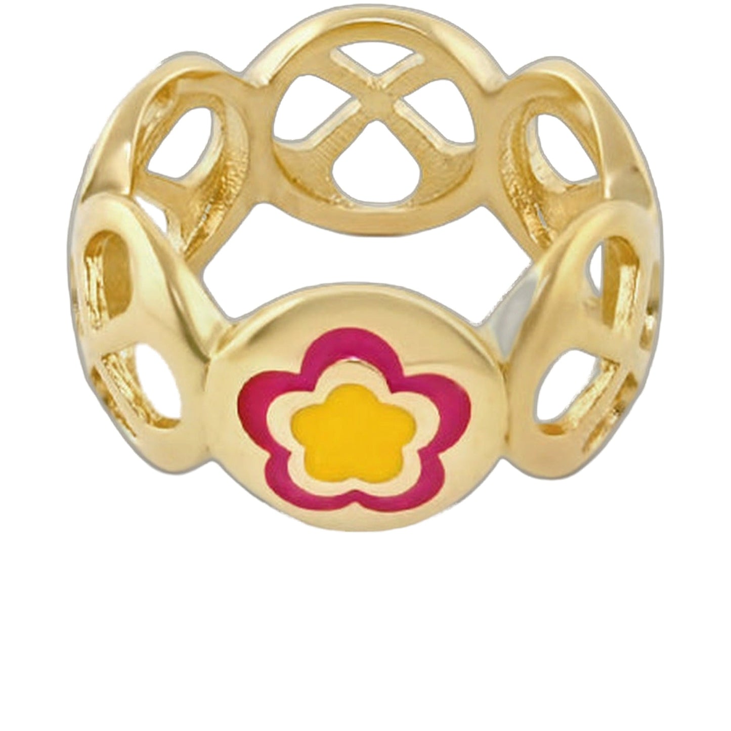 Elegant Falling Flowers and Turquoise Ring