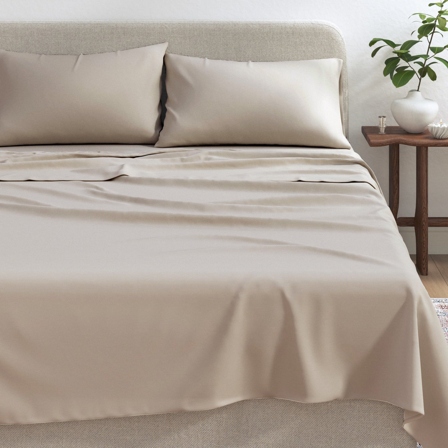 the Soft Organic Cotton Jersey Knit Bed Sheets