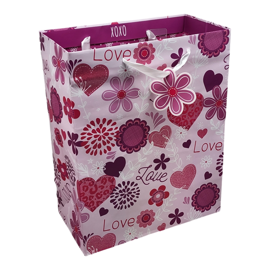 Pink Heart Love Gift Bag
