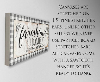 Farmhouse Home Sweet Home - Canvas