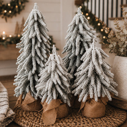 Sapins de Noël enneigés NOUVEAU