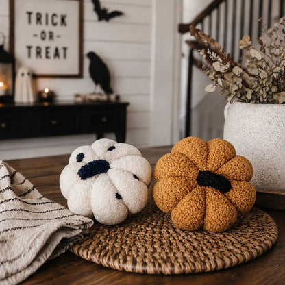 Blair Pumpkin II Plush Pillow for Cozy Decor