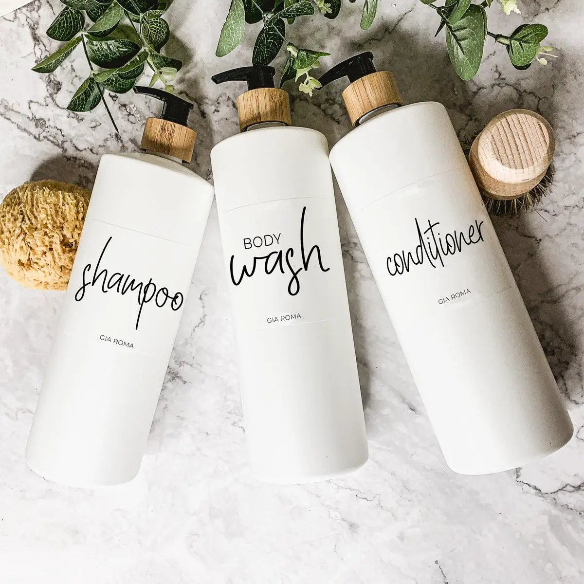 32oz Plastic White Dispensers for Home Refillable
