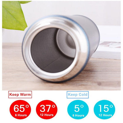 Stevvex 500ml stainless steel insulated thermos bottle with wide mouth keeps warm and cold on Tampa Home & Garden Store