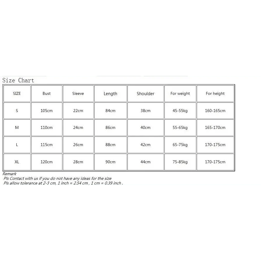 Stevvex robe size chart STIL8576RUHJB showing S-XL bust, sleeve, length, shoulder and weight/height ranges on Tampa Home & Garden Store