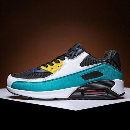 Stevvex athletic running shoes teal white black lace-up unisex sneakers on Tampa Home & Garden Store