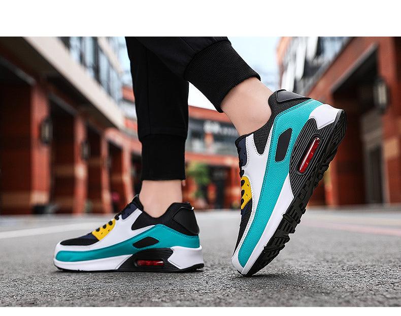 Running shoes ST85SH456DNS teal/black with white accent and visible air sole for unisex fitness on Tampa Home & Garden Store