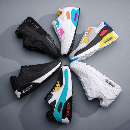 Stevvex athletic shoes six pairs in black, white and colorblocked styles on Tampa Home & Garden Store