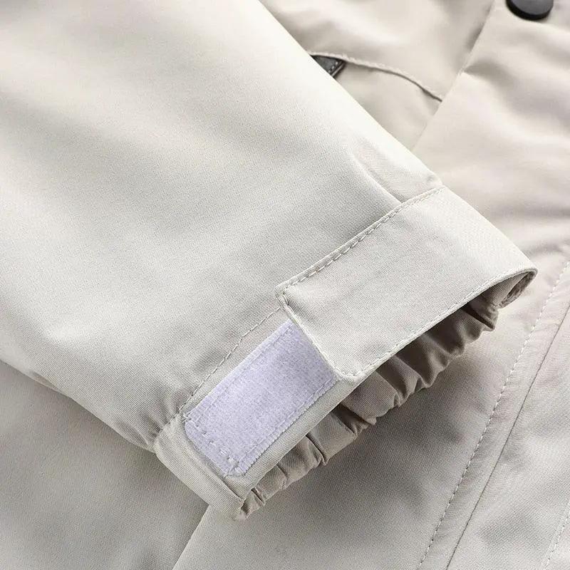 Men Hooded Windbreaker Waterproof Jacket Outdoor