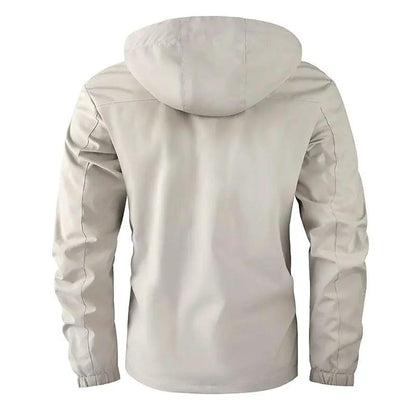 Men Hooded Windbreaker Waterproof Jacket Outdoor