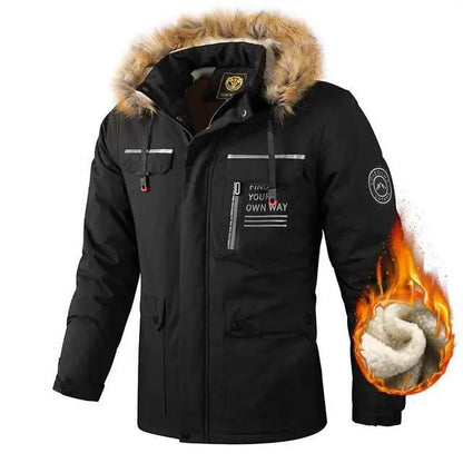 Men Hooded Windbreaker Waterproof Jacket Outdoor
