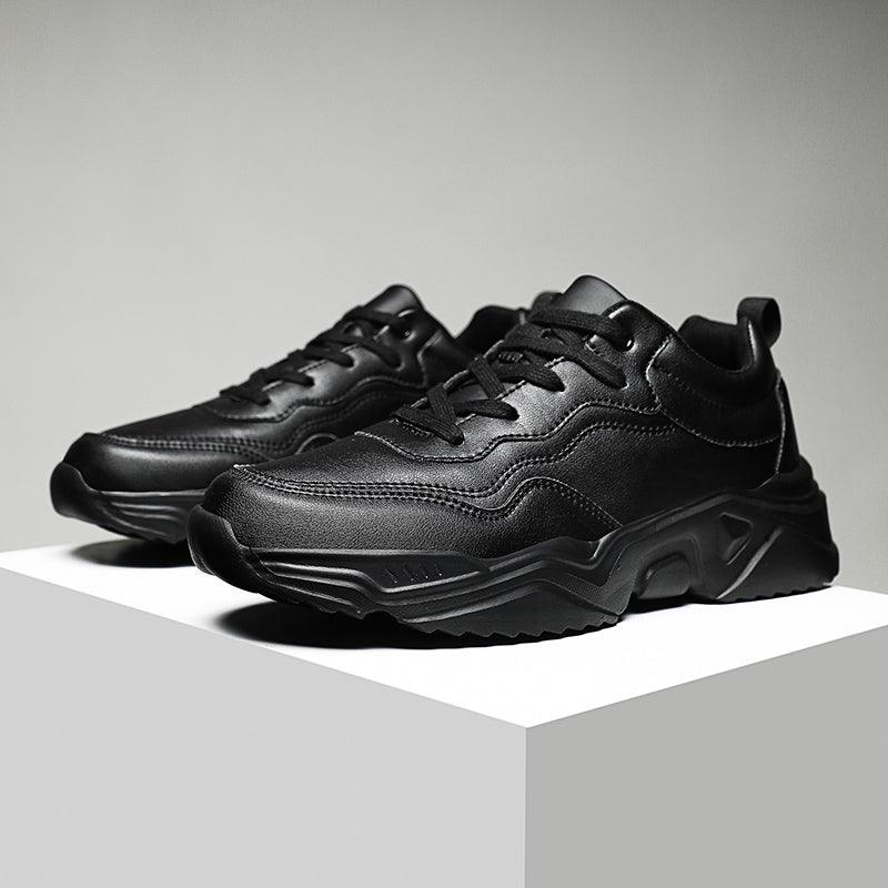 Men's Plush Leather Sneakers and Warm Linings