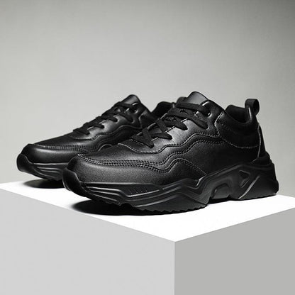 Men's Plush Leather Sneakers and Warm Linings