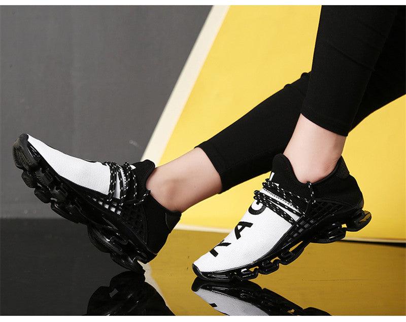 Stevvex athletic shoes ST85SH6811ETJ white and black breathable running sneakers on Tampa Home & Garden Store