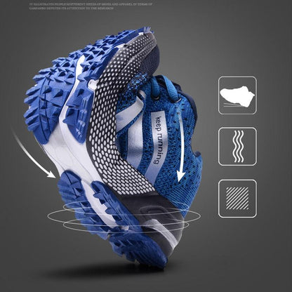 Breathable running sneakers, blue for men and women, lightweight athletic shoes on Tampa Home & Garden Store