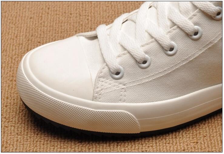 Sneakers with white laces and rubber toe cap, vulcanized sole; Stevvex ST85SH5884YTR on Tampa Home & Garden Store