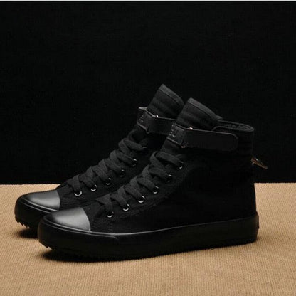 Stevvex black high-top sneakers pair on Tampa Home & Garden Store