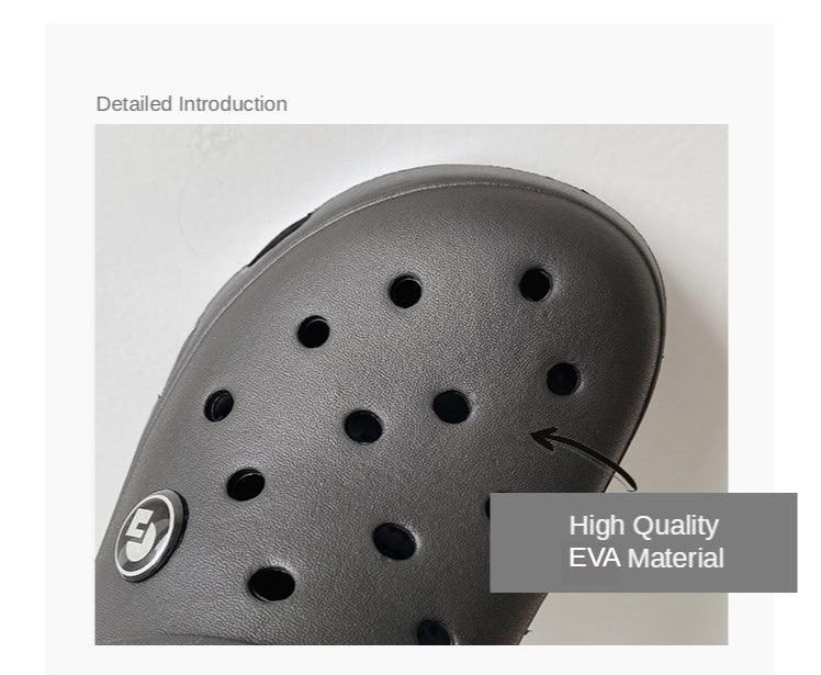 Womens soft EVA clogs in grey with ventilation holes and Stevvex logo badge at heel on Tampa Home & Garden Store