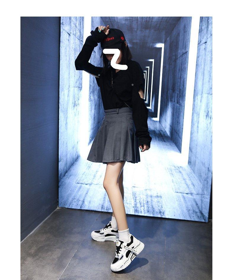 Fashion spring reflective women sneakers, lace-up chunky mixed-color, casual walkers on Tampa Home & Garden Store