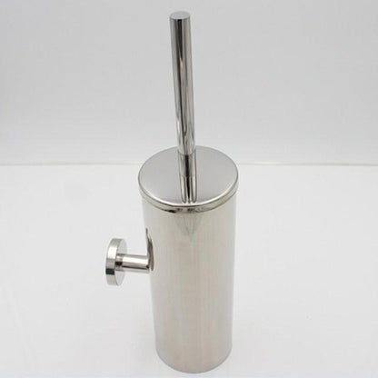 Toilet bowl brush with chrome steel wall-mount holder on Tampa Home & Garden Store