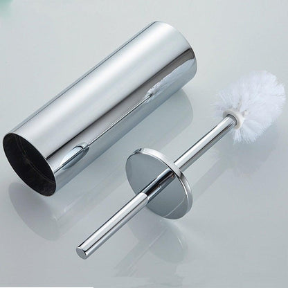 Toilet bowl brush and chrome steel wall-mount holder by Stevvex on Tampa Home & Garden Store