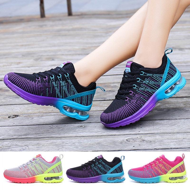 Stevvex ST85SH5557BGB Women's running sneakers gradient blue air cushion sole 4 colorways on Tampa Home & Garden Store