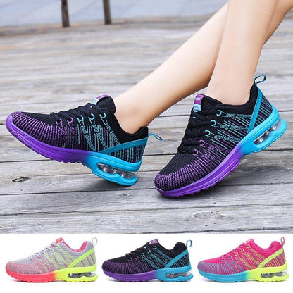 Stevvex ST85SH5557BGB Women's running sneakers gradient blue air cushion sole 4 colorways on Tampa Home & Garden Store