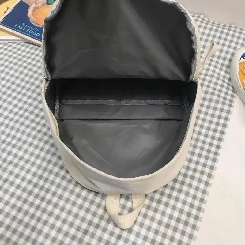 Stevvex ALU30152HBA anti-theft laptop backpack, beige solid color with inner zip pocket on Tampa Home & Garden Store