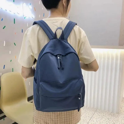Stevvex blue laptop backpack ALU30152HBA for teens, anti-theft school bag, solid color on Tampa Home & Garden Store