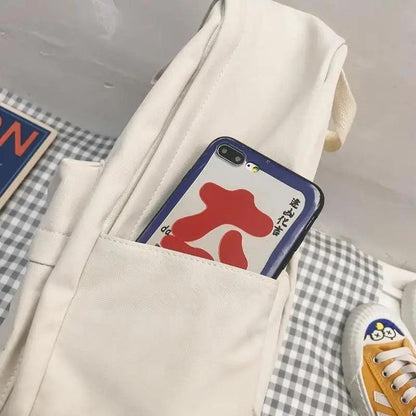 Stevvex white cream laptop backpack with front pocket and anti-theft design on Tampa Home & Garden Store