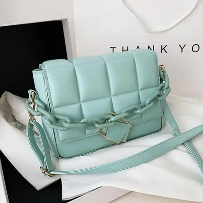 the Trendy Women Chain Strap Shoulder Bag