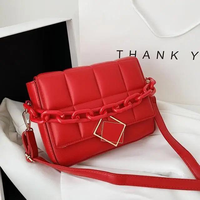 the Trendy Women Chain Strap Shoulder Bag