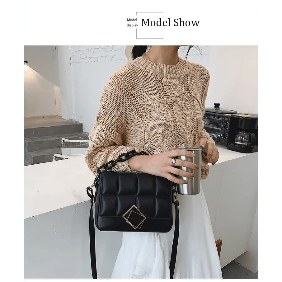 the Trendy Women Chain Strap Shoulder Bag