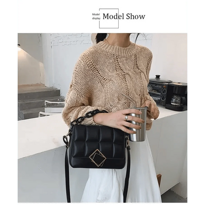the Trendy Women Chain Strap Shoulder Bag