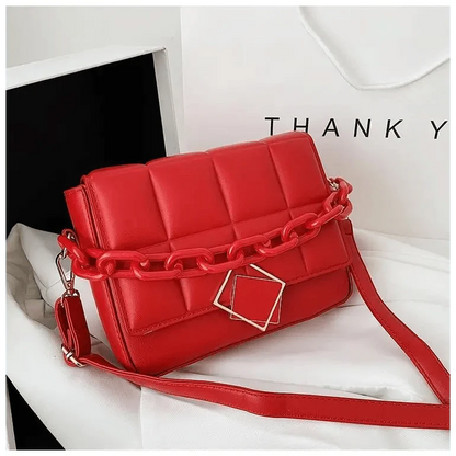 the Trendy Women Chain Strap Shoulder Bag