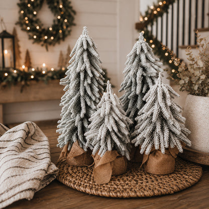 Sapins de Noël enneigés NOUVEAU