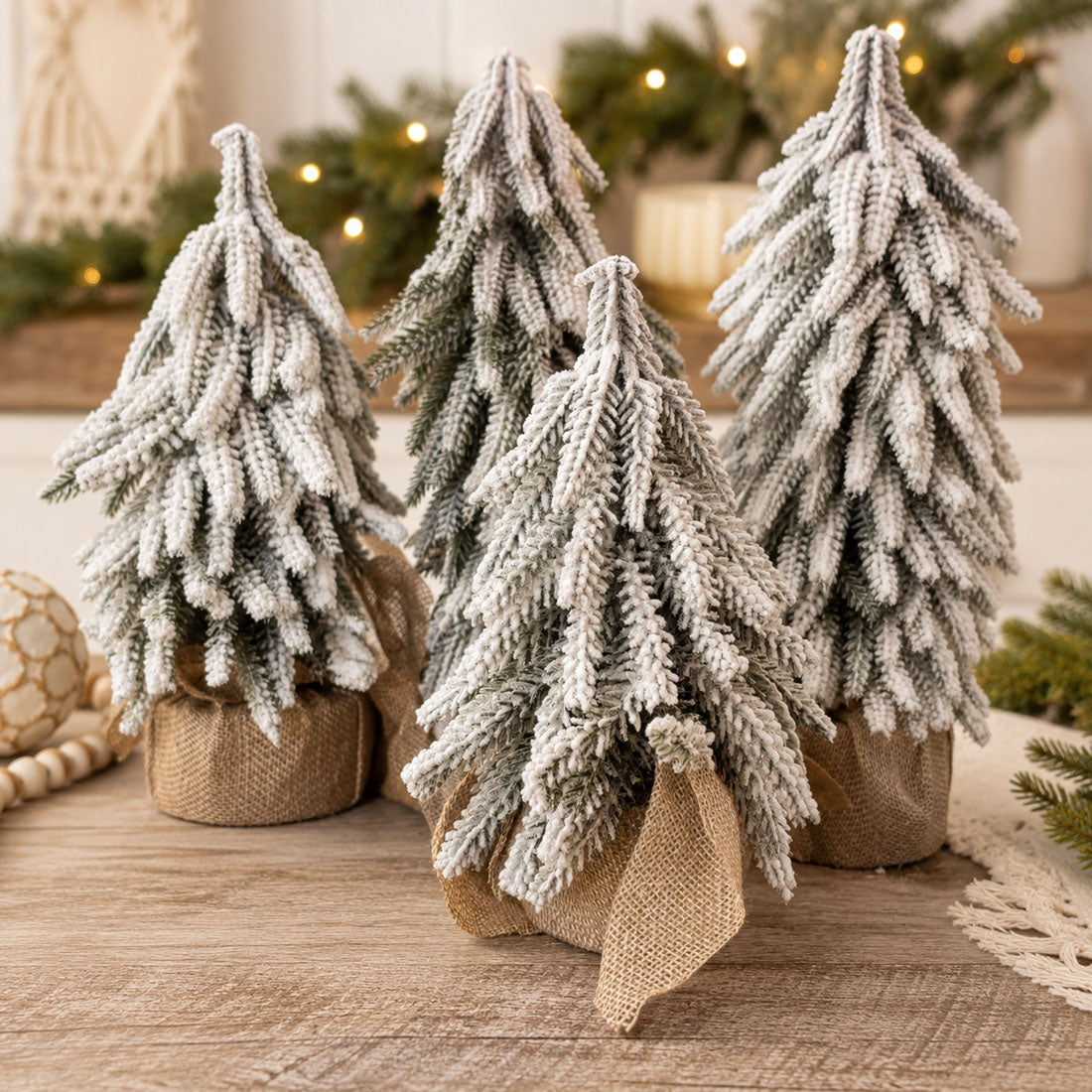 Sapins de Noël enneigés NOUVEAU