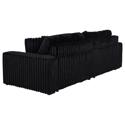 Clifford Black Dual Power Chaise And Recliner