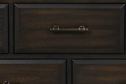 Mahogany 9 Drawer Dresser With Ample Storage