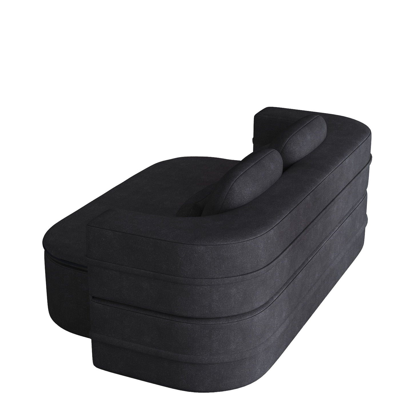 Foldable Sofa Bed with a Multi Functional Blanket