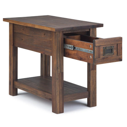 Monroe Handcrafted Side Table and the Acacia Wood